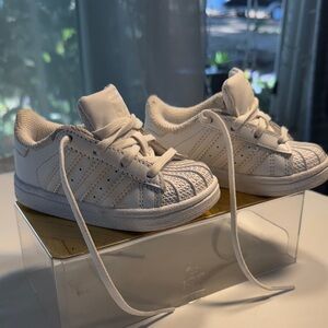 adidas Kids Cream Sneakers Size 5K